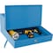 Global Industrial Steel Wall Mounted Sloped Receiving Desk, 24W x 22D, Blue B237006BL - alternate 5